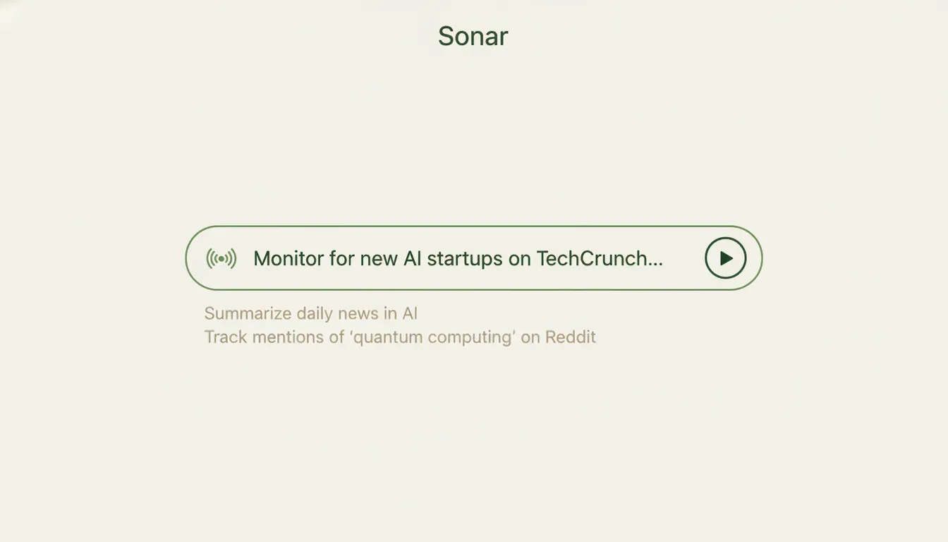 Sonar Routine Input